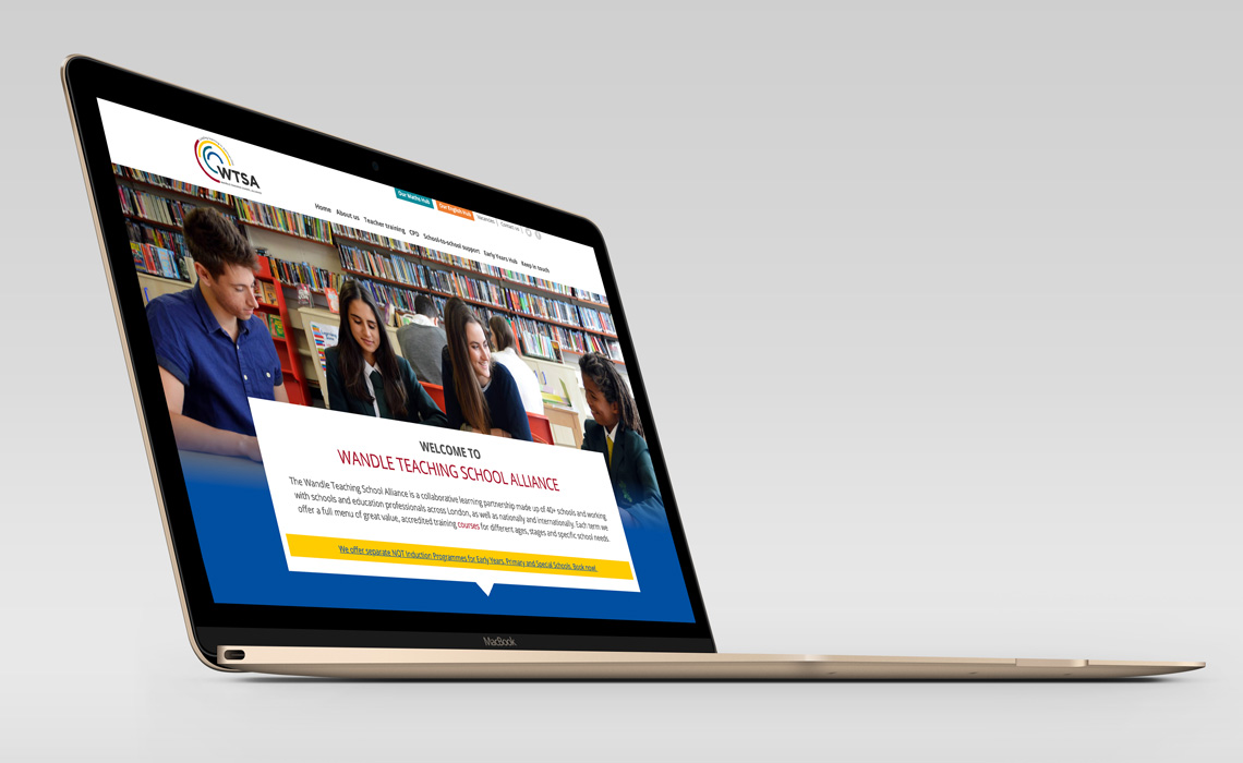 Wandle Teaching School Alliance teaching school website designed and built by Communitas PR